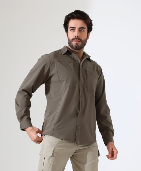 Erkek Outdoor Taktik Gömlek Armour Haki