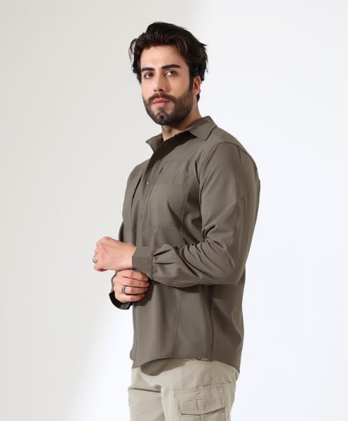 Erkek Outdoor Taktik Gömlek Armour Haki