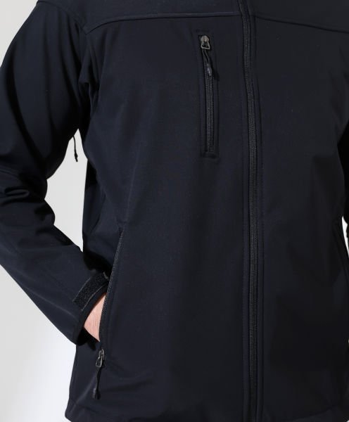 Erkek Outdoor Softshell Mont Ceket Siyah