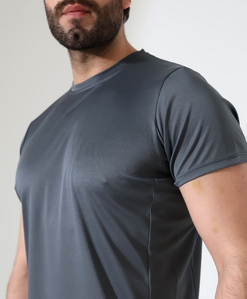 Erkek Outdoor T-shirt Antrasit