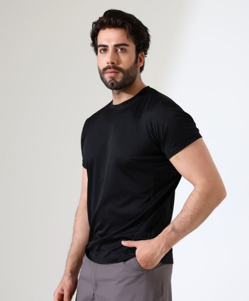 Erkek Outdoor T-shirt Siyah