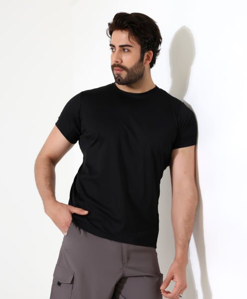 Erkek Outdoor T-shirt Siyah