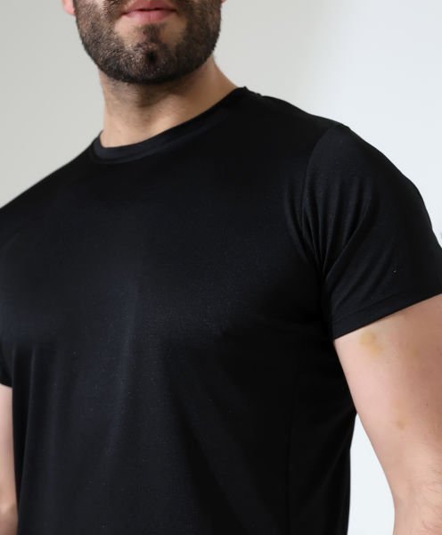 Erkek Outdoor T-shirt Siyah