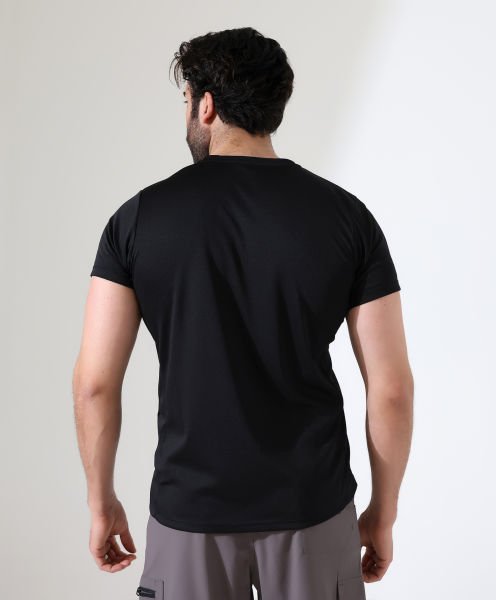Erkek Outdoor T-shirt Siyah