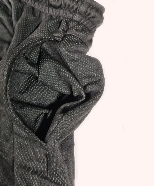 Desenli Unisex Spor Şort Koyu Yeşil