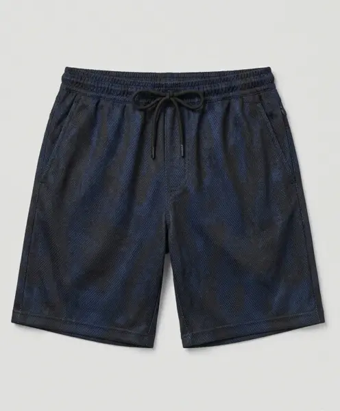 Desenli Unisex 3'lü Unisex Şort Seti